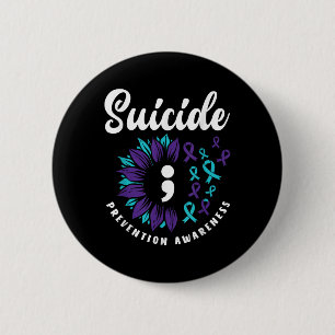 Suicide Awareness Support Suicide Prevention Button