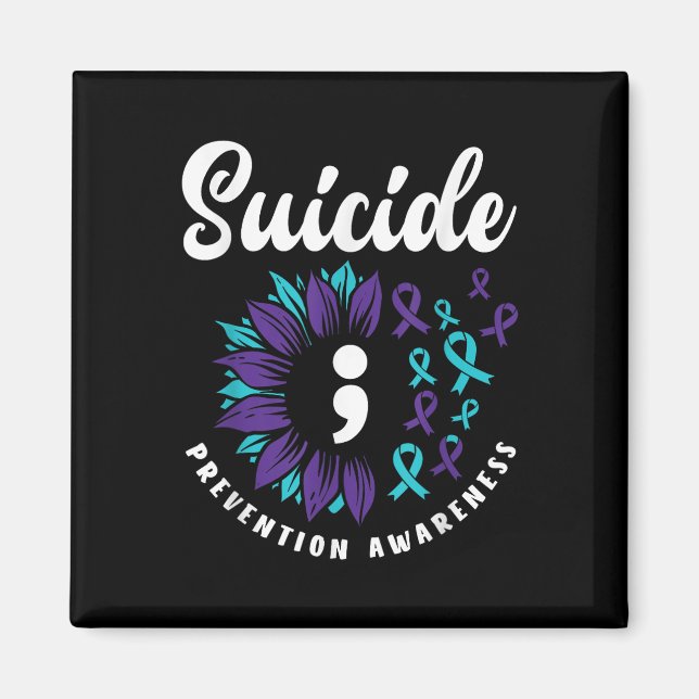 Suicide Awareness Support Suicide Prevention Magnet (Front)