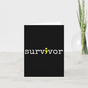 Suicide Awareness Support Symbol Recovery Survivor Card