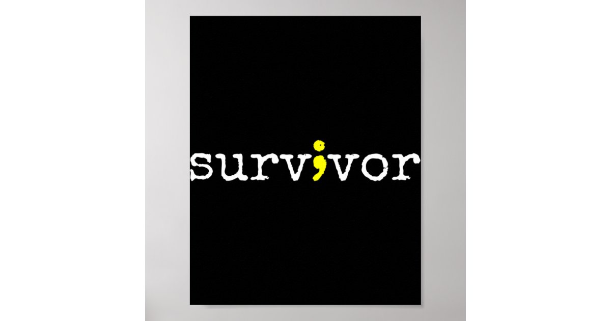 Suicide Awareness Support Symbol Recovery Survivor Poster | Zazzle