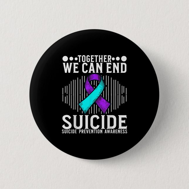 Suicide Awareness Suprt Suicide Prevention Awarene Button (Front)