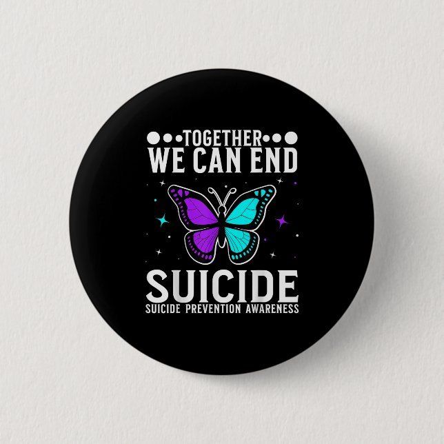 Suicide Awareness Suprt Suicide Prevention Awarene Button (Front)