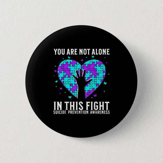 Suicide Awareness Suprt Suicide Prevention Awarene Button (Front)