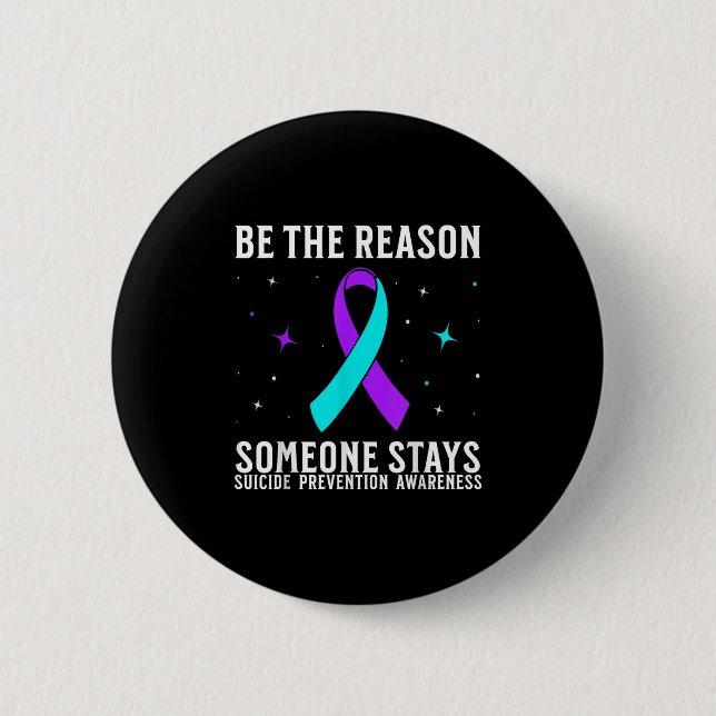 Suicide Awareness Suprt Suicide Prevention Awarene Button (Front)