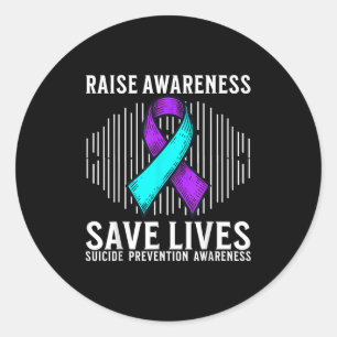 Suicide Awareness Suprt Suicide Prevention Awarene Classic Round Sticker