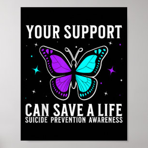Suicide Awareness Suprt Suicide Prevention Awarene Poster