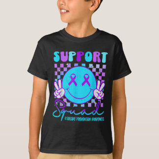 Suicide Awareness Teal & Purple Ribbon Suprt G T-Shirt