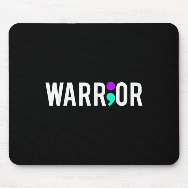 Suicide Awareness Warrior Design Gift For Mental Mouse Pad (Front)