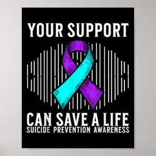 Suicide Awareness Warrior Suicide Prevention Aware Poster