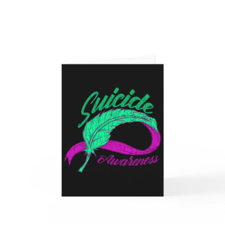 Suicide Awareness Wings Mental Health Happy Gift  Card