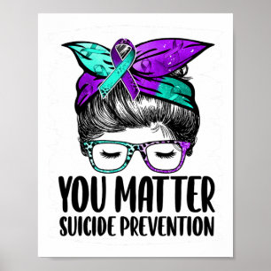 Suicide Awareness You Problem Mental Health Awaren Poster