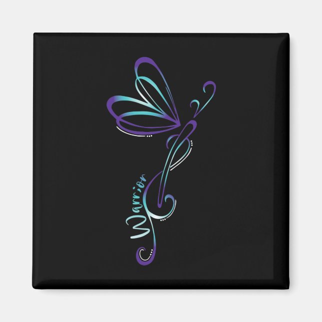 Suicide Depression Dragonfly Prevention Awareness  Magnet (Front)