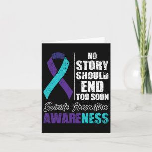Suicide Depression No Story Should End Prevention Card