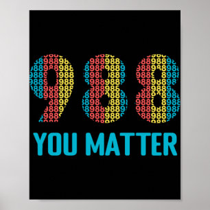 Suicide Prevention 988 Hotline 1 Poster