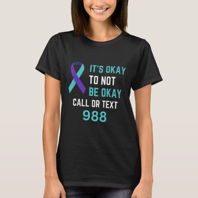 Suicide Prevention 988 Hotline Shirt 988 Suicide C (Front)