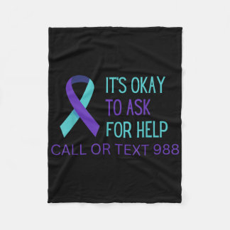 Suicide Prevention 988 Hotline Shirt 988 Suicide C Fleece Blanket