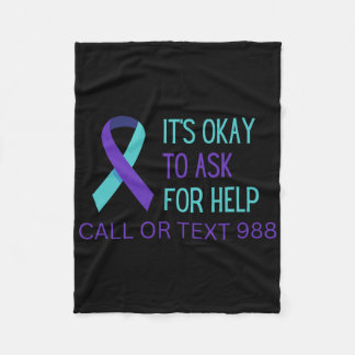 Suicide Prevention 988 Hotline Shirt 988 Suicide C Fleece Blanket