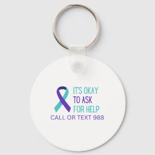 Suicide Prevention 988 Hotline Shirt 988 Suicide C Keychain