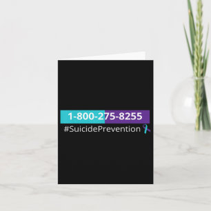 Suicide Prevention Awareness 1-800-273-8255 Card