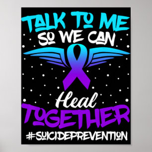 Suicide Prevention Awareness 988 Mental Health Sup Poster