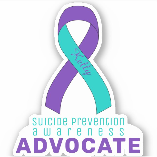 Suicide Prevention Awareness Advocate Vinyl Sticker (Front)