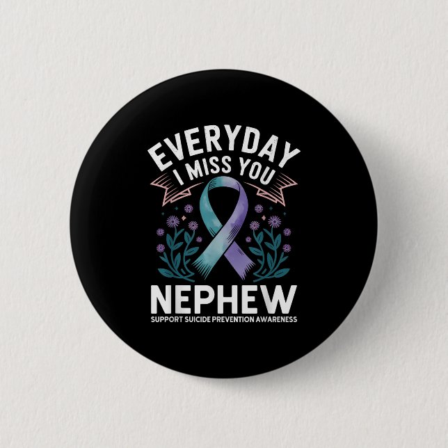 Suicide Prevention Awareness Aunts  Button (Front)