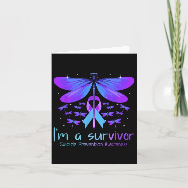 Suicide Prevention Awareness Butterfly No Story Sh Card (Front)