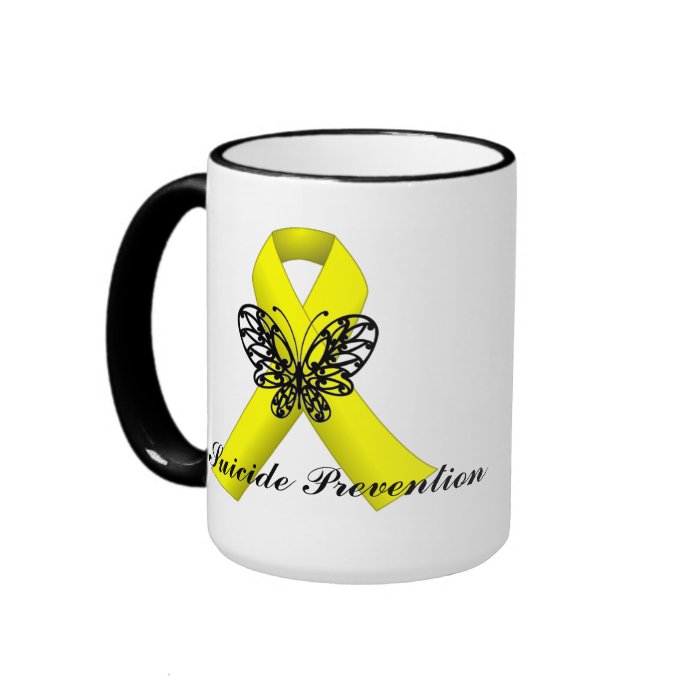 Suicide Prevention Awareness Butterfly Ribbon Mug