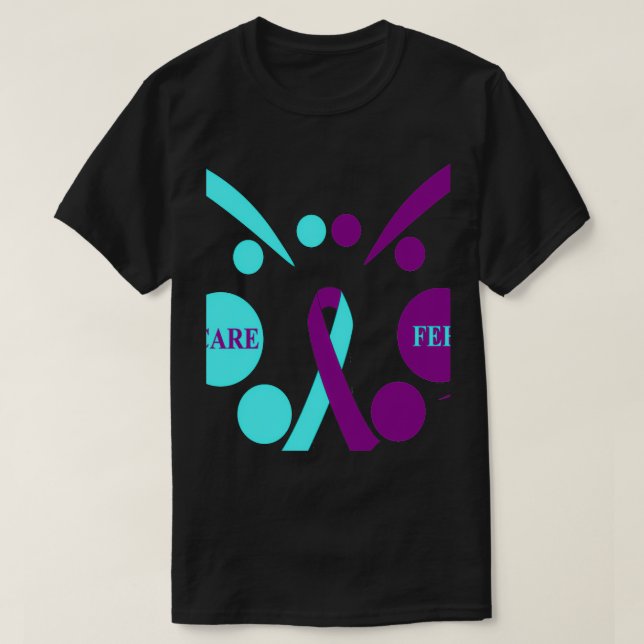 Suicide Prevention Awareness Butterfly Support Lif T-Shirt (Design Front)
