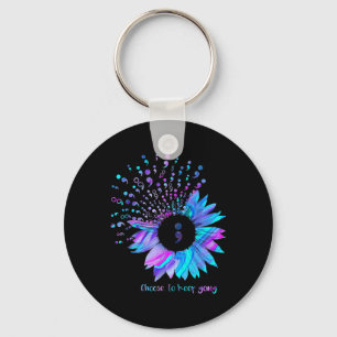 Suicide Prevention Awareness Choose To Keep Going Keychain