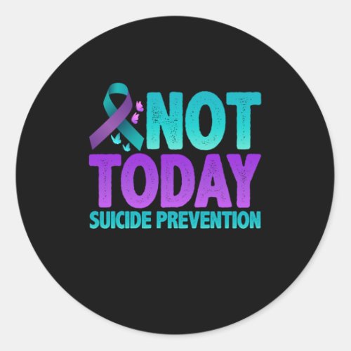 Suicide Prevention Awareness Classic Round Sticker