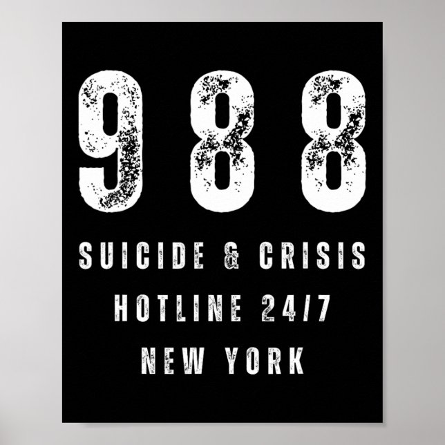 Suicide Prevention Awareness Depression  Poster (Front)