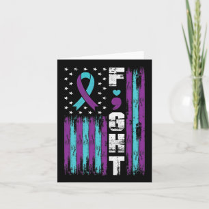 Suicide Prevention Awareness Distress Fight Americ Card