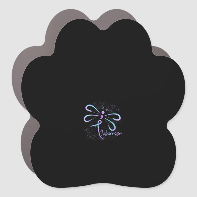 Suicide Prevention Awareness Dragonfly Car Magnet (Front)