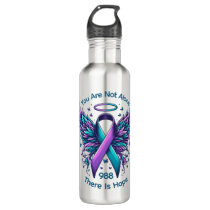Suicide Prevention Awareness End Stigma 988 Hope Stainless Steel Water Bottle