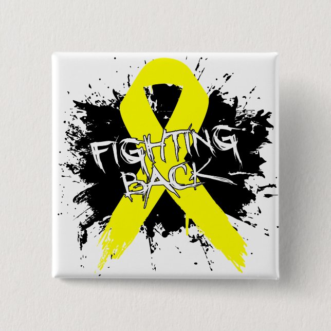 Suicide Prevention Awareness - Fighting Back Button (Front)