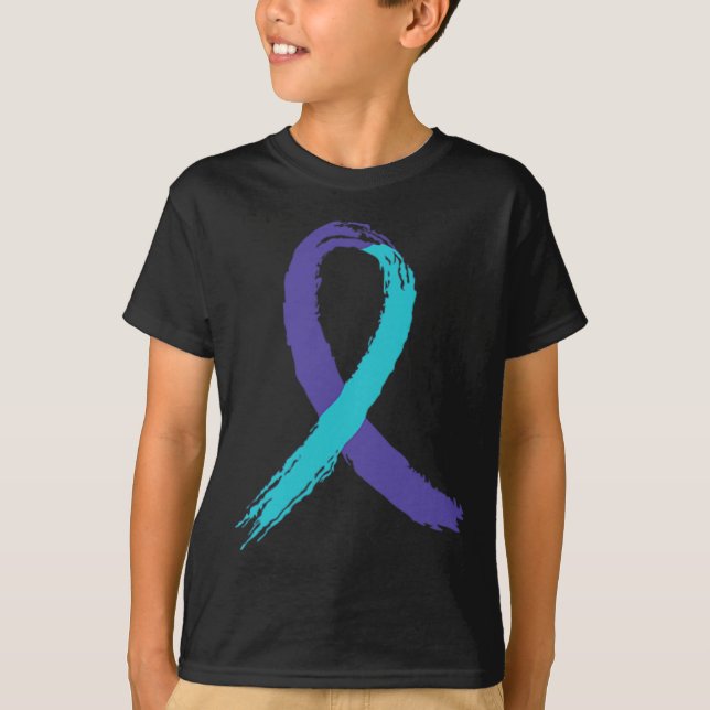 Suicide Prevention Awareness Grandpa Usa Flag Ck G T-Shirt (Front)