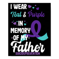 Suicide Prevention Awareness In Memory Of Father Poster