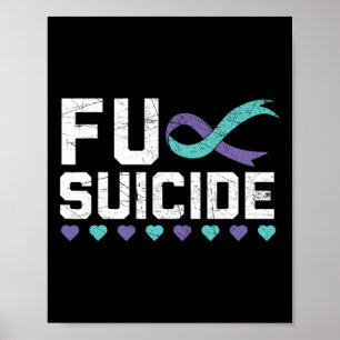 Suicide Prevention Awareness Mental Health Depress Poster