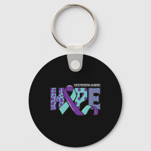 Suicide Prevention Awareness Mental Health Message Keychain