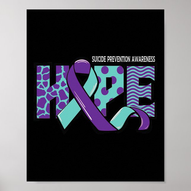 Suicide Prevention Awareness Mental Health Message Poster (Front)