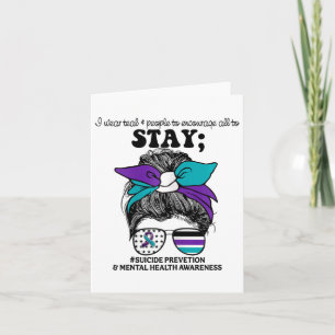 Suicide Prevention Awareness Mental Health Support Card