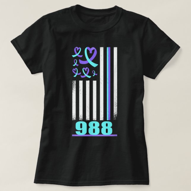 Suicide Prevention Awareness Mental Health Support T-Shirt (Design Front)