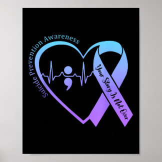 Suicide Prevention Awareness Month Teal & Purp Poster