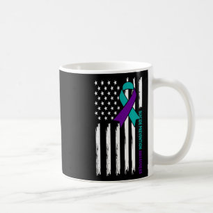 Suicide Prevention Awareness Month Usa American Fl Coffee Mug
