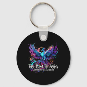 Suicide Prevention Awareness Phoenix Rise From The Keychain