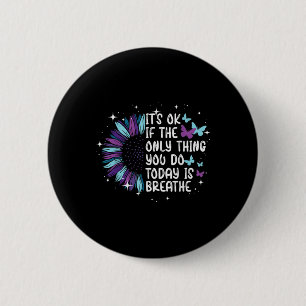 Suicide Prevention Awareness Purple And Teal Button