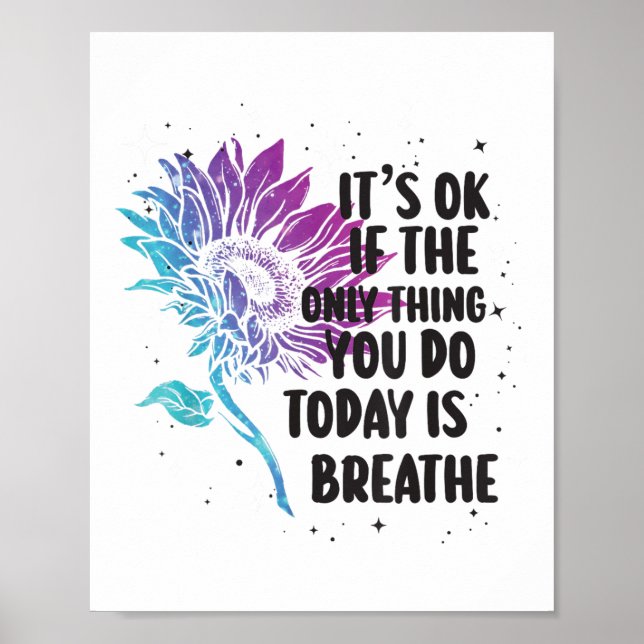 Suicide Prevention Awareness Purple And Teal  Poster (Front)