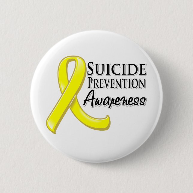 Suicide Prevention Awareness Ribbon Button (Front)