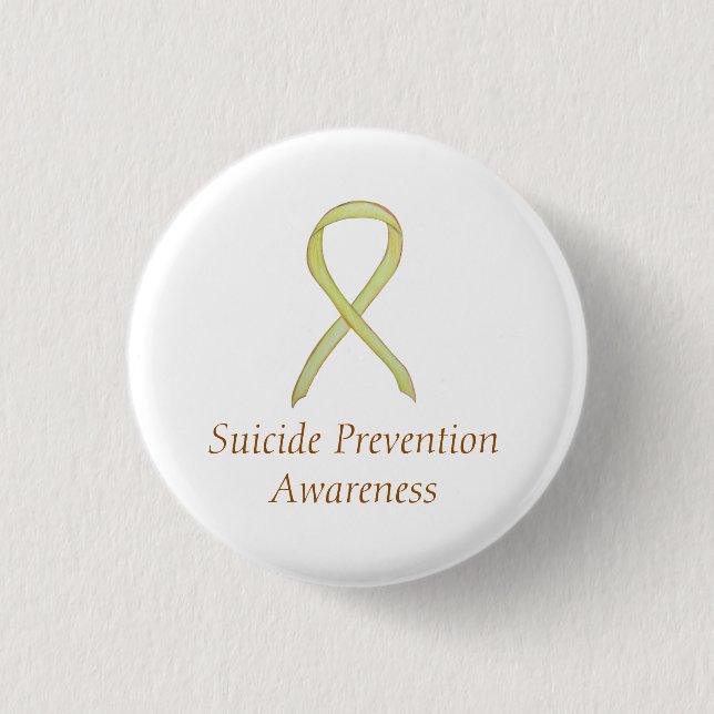 Suicide Prevention Awareness Ribbon Custom Pins (Front)
